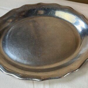 Vintage Wilton Armetale Oblong Serving Platter Meat Tray Renaissance Props Pub